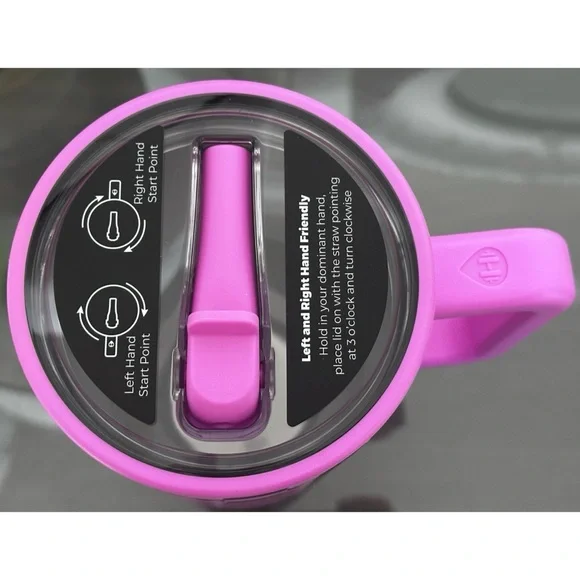 HydroJug 40oz Traveler, BUBBLEGUM PINK CHECKERS - Picture 4 of 5